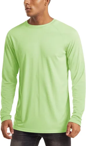 Miniatura 118 de MAGCOMSEN Camisas de manga larga para hombre, protección solar UPF 50+, camisetas atléticas para senderismo, correr, entrenamiento, protección