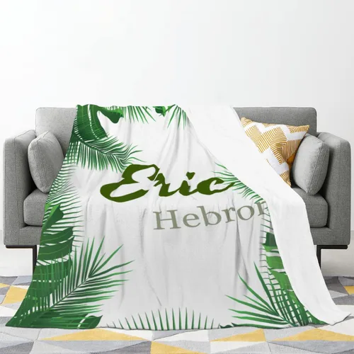 Miniatura 2 de Mantas de bebé personalizadas con nombre, mantas de bebé personalizadas para niñas y niños, manta suave con nombre para niños, regalos Tropical
