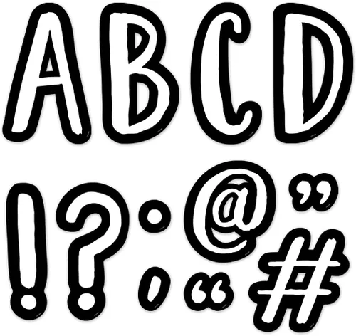 CTP Café (Core Décor) Letras perforadas para el aula - Suministros esenciales para la escuela en casa - Los mejores suministros de regreso a clases