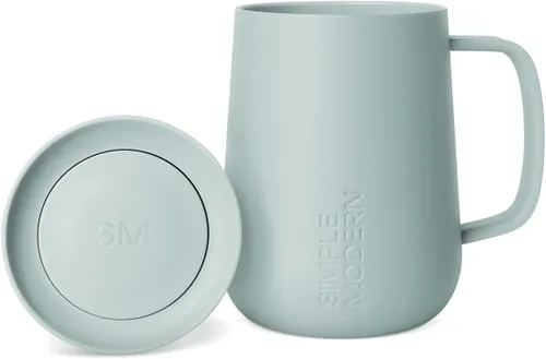 Miniatura 14 de Simple Modern - Taza Voyager Signature Vaso de viaje para café con tapa de 360° y asa Vaso de café helado y té de infusión fría con Abedul
