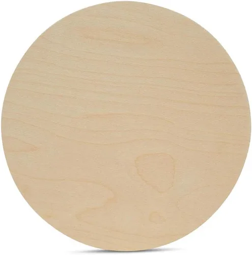 Miniatura 10 de Círculos de madera 14 pulgadas 1/2 pulgada de grosor, placas de abedul sin acabado, paquete de 3 círculos de madera para manualidades y rondas