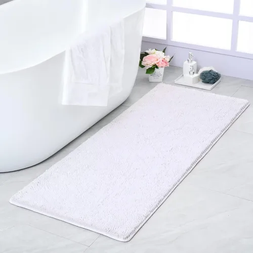 Miniatura 16 de Noahas Alfombras de baño de 20 x 30 pulgadas, tapetes de baño de felpilla de lujo suaves, antideslizantes y absorbentes, para bañera, alfombra