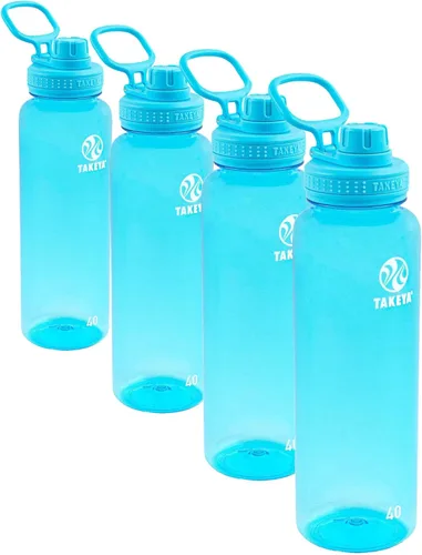 Miniatura 22 de Takeya Tritan - Botella de Agua Deportiva con Tapa de Boquilla - Sin BPA y Apta para Lavavajillas - Botella Reutilizable con Asa en la Tapa - Rosa