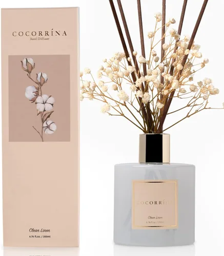 Miniatura 25 de Cocorrína Juego de difusor de varillas - Difusor perfumado de rosa satinada con varillas para el hogar, difusor de varillas para decoración