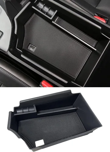 Miniatura 10 de Bandeja de consola central, caja de almacenamiento compatible con Land Rover Discovery Sport 2015, 2016, 2017, 2018, 2019, organizador de puerta