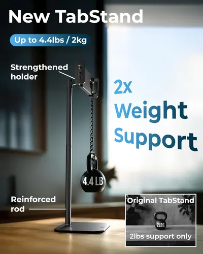 Miniatura 3 de COOPER TabStand, Soporte para iPad de 20" de Alto para Escritorio, Soporte de Monitor Portátil hasta 17" Soporta 4.4 lb, Soporte de Escritorio
