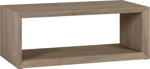 Miniatura 9 de Henn&Hart Mesa auxiliar rectangular de madera de 48 pulgadas con estante de almacenamiento abierto para sala de estar, sala familiar u oficina