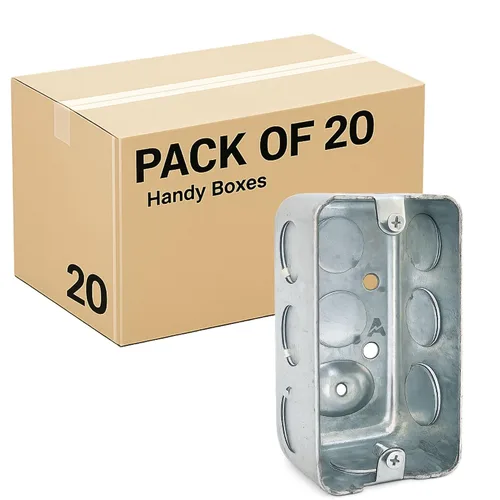 Miniatura 16 de Caja práctica profunda, caja eléctrica de acero estirado de 4 x 2, 2-1/8 pulgadas de profundidad de metal de una sola banda de montaje en superficie