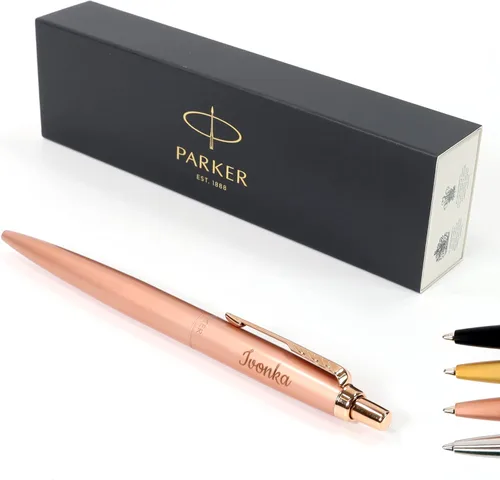 Miniatura 11 de Bolígrafo monocromático personalizado Parker Jotter XL + caja de regalo Diseña un regalo verdaderamente único Grabado con láser - Negro