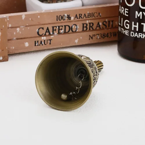 Miniatura 6 de Campana de llamada de latón súper fuerte para sonar en boda, campanas de mano para personas mayores, campanas de noche para profesores, campanas