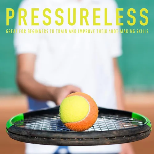 Miniatura 8 de Franklin Sports Pelotas de tenis para principiantes, sin presión, rebote bajo para principiantes, ideales para entrenamiento + práctica, paquete