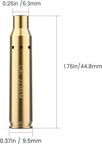 Miniatura 6 de Feyachi Bore Sight 9MM/223 5.56/12GA Punto Rojo Laser Zeroing Bore Sighter Pistola Laser Boresighter con 3 Juegos Latón