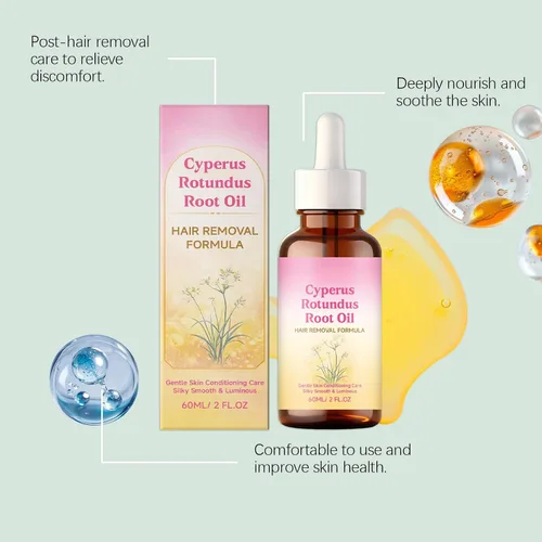 Miniatura 5 de Renovia Cyperus Rotundus Oil, aceite Cyperus Rotundus para depilación, profundamente hidratante y encogimiento de poros para mujeres y hombres, 2.02