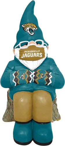 FOCO NFL Unisex-Adult Bundled Up Sitting Garden Statue Outdoor Gnome 11"