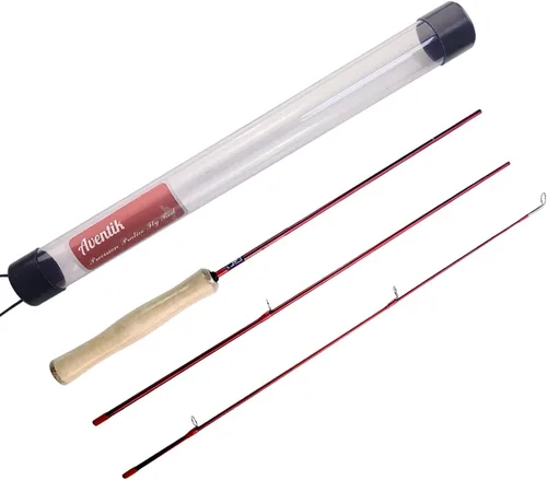 Miniatura 3 de Aventik Caña de Pesca con Mosca de Práctica de 4'0'' para Principiantes de 3 Piezas para Pesca Deportiva