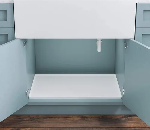 Miniatura 6 de BASIN - Tapete debajo del fregadero para baño - Las alfombrillas originales de silicona para debajo del fregadero para baño impermeables - Bandeja