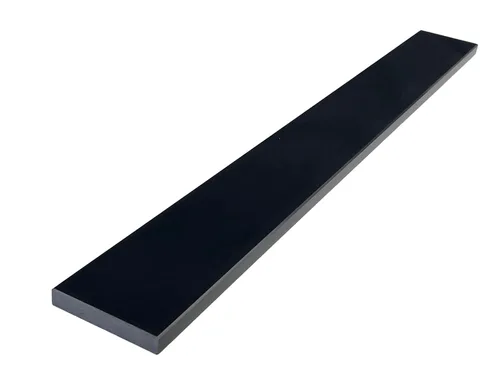Umbral de Mármol Artificial Súper Negro para Bordillo de Ducha, Protector contra Salpicaduras de Tocador de Baño, Alféizar de Ventana, Transiciones