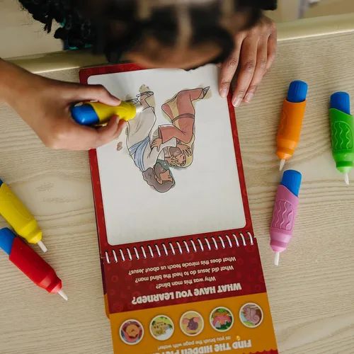 Miniatura 8 de Libro de Colorear de Escrituras con Revelado por Agua para Niños (Nuevo Testamento #2)