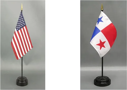 Miniatura 57 de Juego de banderas de escritorio de Afganistán, hecho en Estados Unidos, de rayón de 4 x 6 pulgadas, escritorio de oficina y pequeñas banderas