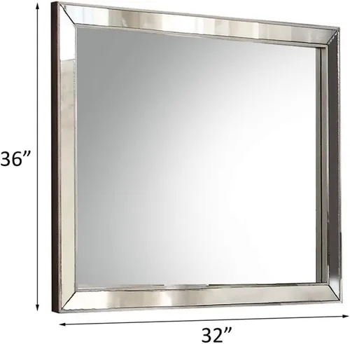 Miniatura 5 de Acme Espejo rectangular Voeville II en plata