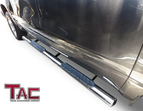 Miniatura 2 de TAC - Estribos laterales para Ford F150 SuperCrew Cab 2015-2025 y 2022-2025 F150 Lightning EV 2017-2025 F250/350/450/550 Super Duty Crew Cab 4
