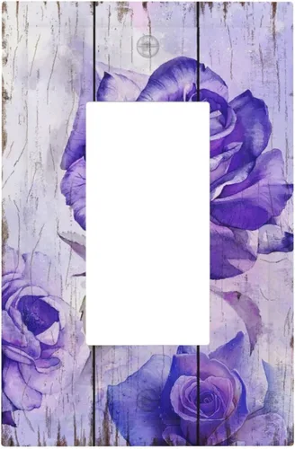 Miniatura 41 de Cubierta para Interruptor de Luz Árbol Morado 3D de 2 Gang Placa de Pared Placa de Interruptor de Luz Doble Toggle Cubiertas Decorativas