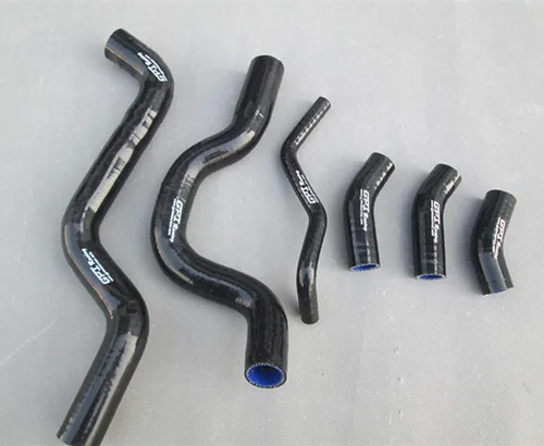 Para SUZUKI SV650 SV 650 K3 2003-2014 manguera de radiador de silicona 2004 2005 2006 2007 (negro)