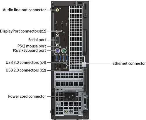 Miniatura 3 de Dell Computadora de escritorio OptiPlex 7040 SFF, Windows 11 Pro, Core i5-6500, 8 GB de RAM, 256 GB SSD, USB WiFi, USB Bluetooth, mouse y teclado
