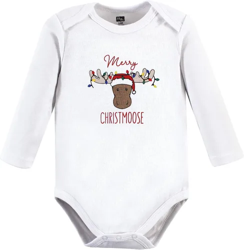 Miniatura 125 de Hudson Baby Body unisex de algodón de manga larga para bebé, leopardo rosa rojo