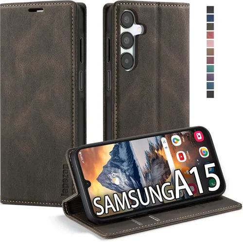 Miniatura 28 de Funda para Samsung Galaxy A13 5G, Samsung Galaxy A13 5G con tarjetero [bloqueo RFID] atril magnético, funda de cuero con tapa para Samsung Galaxy