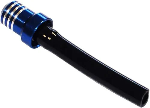 SCAR Tubo de ventilación de aluminio con tapa de gasolina para motocicleta, tubo de respiradero, motocicleta, motocross, enduro, trail quad, Azul