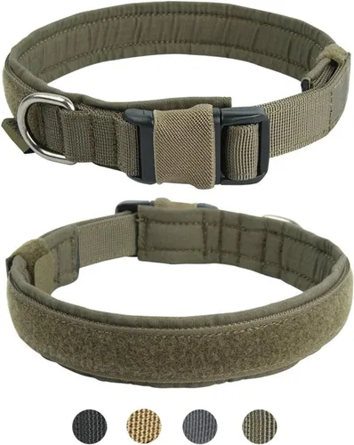 Miniatura 14 de EXCELLENT ELITE SPANKER Collar de nailon para cachorro, ajustable, suave, acolchado, resistente, hebilla de liberación rápida, ligero, sin Negro
