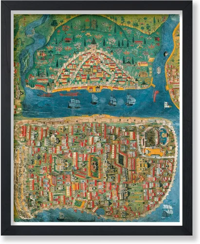 Miniatura 53 de Poster Master Póster retro de viaje con mapa monumental vintage de Florencia, arte italiano, gran regalo para hombres, mujeres, amantes