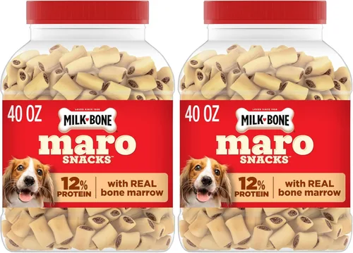 Miniatura 30 de Milk-Bone MaroSnacks Golosinas para perros pequeños con sabor a tocino con médula ósea, 40 onzas (paquete de 2) (el diseño del empaque puede variar)