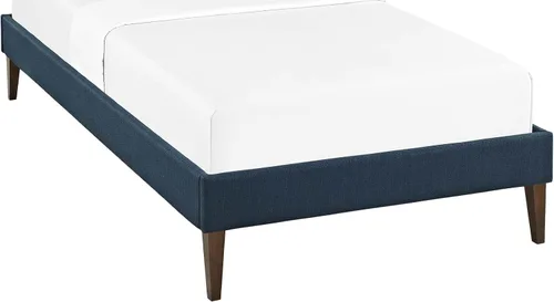 Miniatura 8 de Modway Sharon - Marco de cama de tela con patas cuadradas cónicas, color azul