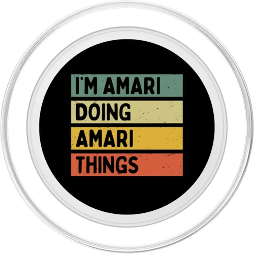 Miniatura 2 de I'm Amari Doing Amari Things - PopSockets MagSafe PopGrip con cita personalizada divertida para iPhone