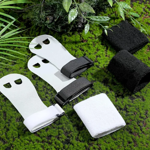 Miniatura 7 de 2 juegos de muñequeras de agarre para gimnasia para niños y jóvenes, protección de palma y soporte de muñeca, accesorios deportivos para ejercicio