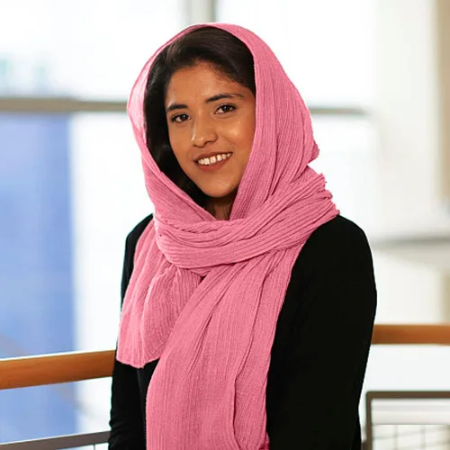 Miniatura 9 de Hijab - Bufanda de cabeza musulmana de color sólido para mujer, bufanda larga de algodón, bufanda ligera de gasa