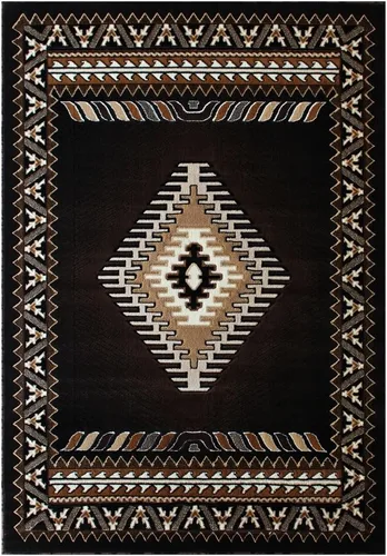 Miniatura 52 de Kingdom South West - Alfombra ovalada de nativos americanos, diseño bereber beige, D143 (3 pies x 4 pies 7 pulgadas, ovalada)