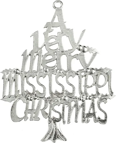 Miniatura 5 de Handmade Mississippi Gift Set - Metal Mississippi Christmas Ornament (Gift Set of 3 (Mississippi Symbols, Deer, Bass))
