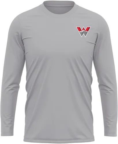 Miniatura 77 de Camisa deportiva de manga larga oficial de la NCAA Collegiate para hombre, con logotipo en el pecho izquierdo, colección Athletic Heather