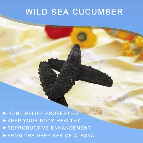 Miniatura 5 de DOL Wild Caught, pasador negro atlántico secado al sol, pepino de mar 30-40 piezas de 7 a 9 años, totalmente nutritivo natural, 30-40