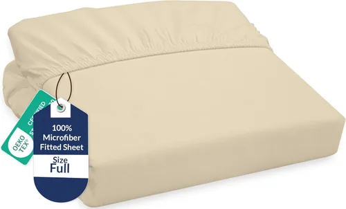 Miniatura 112 de Royale Linens Sábana Bajera King - Microfibra Cepillada Ultra Suave 1800 - Sábanas Inferiores de Lujo Hotelero - Sin Arrugas y Resistente a la Rosa