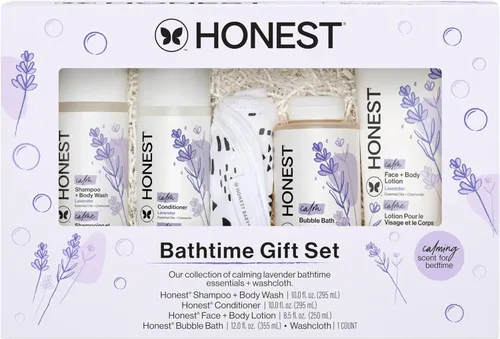Miniatura 12 de The Honest Company Set de regalo para la llegada del bebé, esenciales para recién nacidos, caja de bienvenida, pañales, toallitas, cuidado personal