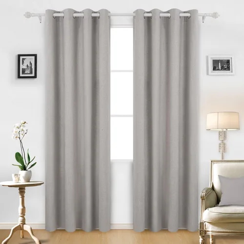 Miniatura 15 de Deconovo Curtains cortinas de ventana recicladas de algodón para sala de estar