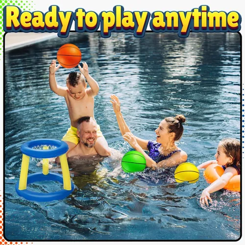 Miniatura 5 de Mini Basketball Set for Kids - 6 Inch (5 Pack) w/Hand Pump - Small Size Indoor Mini Hoop Balls for Toddlers - Over The Door Basketball Games, Indoor