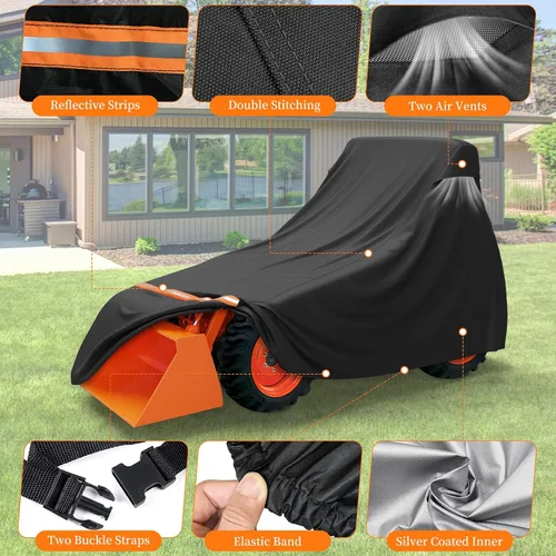 Miniatura 3 de STARTWO Cubierta Completa para Tractor Impermeable de Servicio Pesado, Universal se Adapta a la Mayoría de Tractores Utilitarios Compactos
