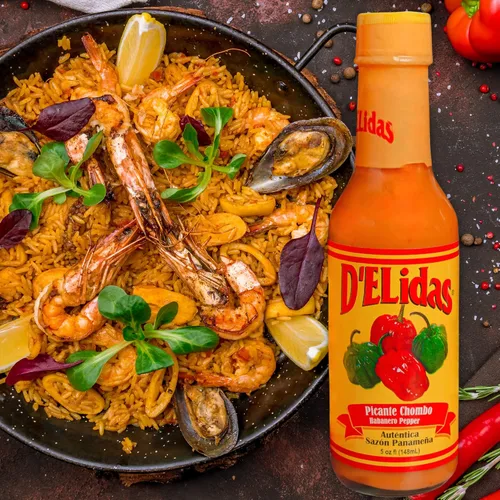 Miniatura 5 de D'ELidas Salsa picante habanero, salsa picante de pimienta habanero natural, salsa chombo picante #1 en Panamá, sin OMG, salsa habanero apta