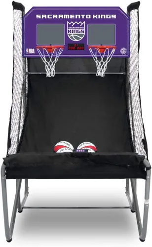 Miniatura 16 de Pop-A-Shot - Home Dual Shot Arcade Basketball Game with NBA Graphics l Sensor Scoring l 16 Game Modes l 7 Balls l Foldable Storage l for All NBA Fans