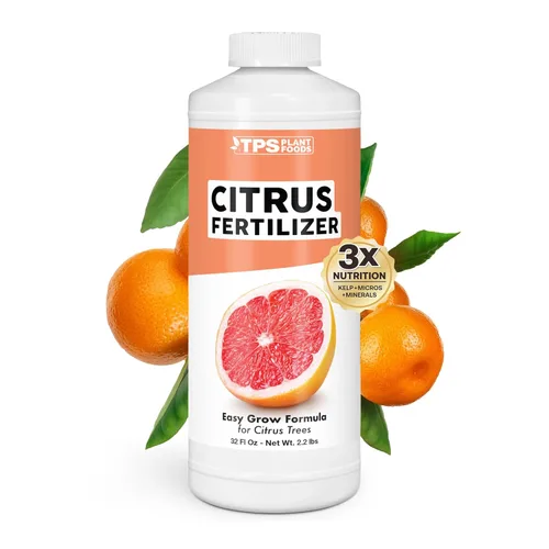Fertilizante de cítricos para todos los cítricos y árboles frutales, alimento líquido para plantas, 32 onzas (1 cuarto de galón)